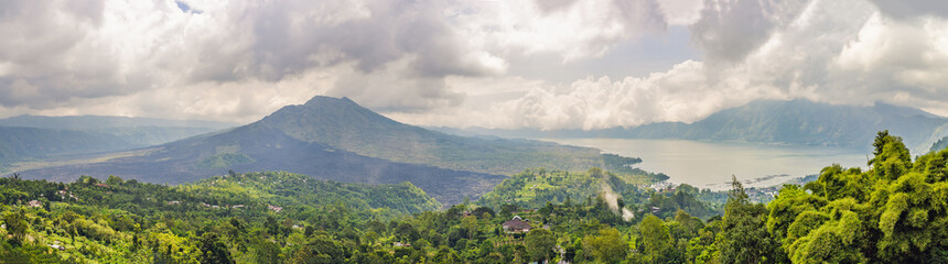 Fototapeta na wymiar Landscape of Batur volcano on Bali island, Indonesia
