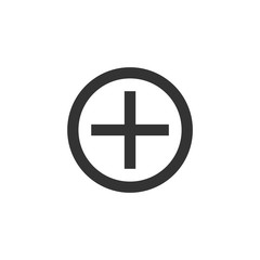 Obraz premium Outline Icon - Plus sign