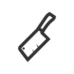 Outline Icon - Butcher knife