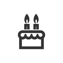 Outline Icon - Birthday cake