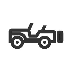 Outline Icon - Military vehicle