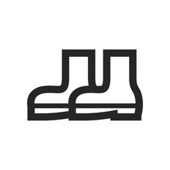 Outline Icon - Wet boots
