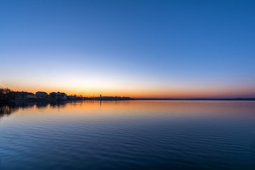Dawn. lake Sebezh. Pskov region