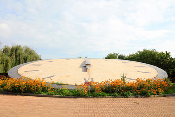 giant watch sculpture, China