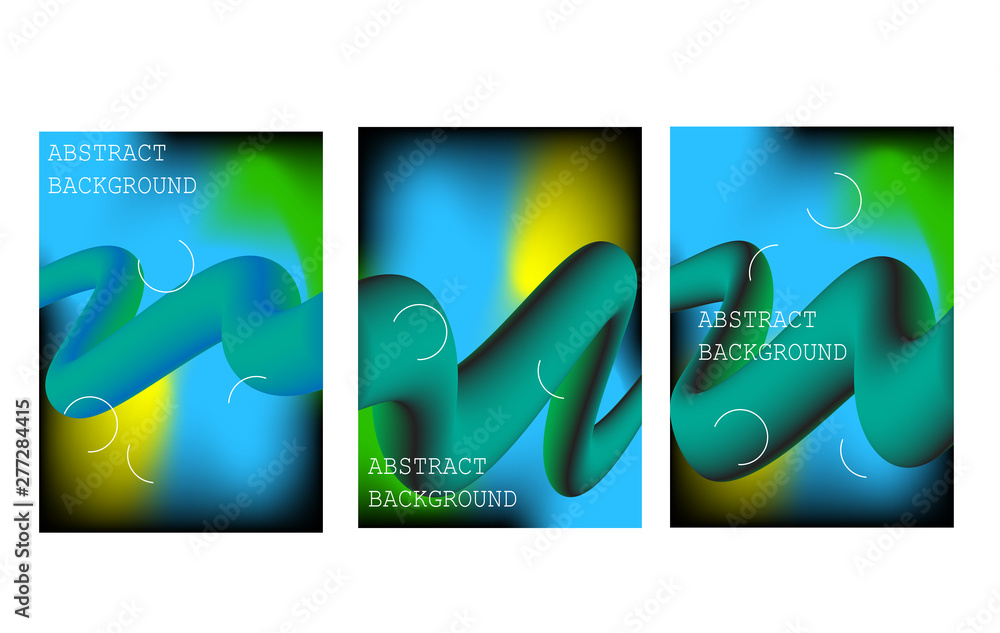 Canvas Prints abstract fluid 3d shapes vector trendy liquid colors background.with modern composition vector templ