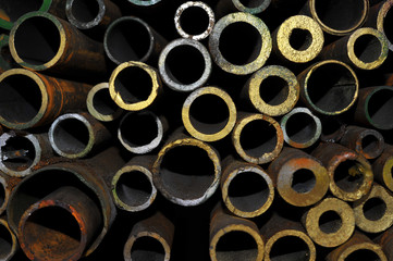 barbed wire and pipe