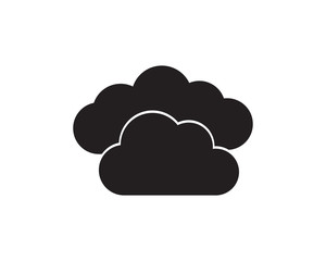 Cloud servers data logo and symbol