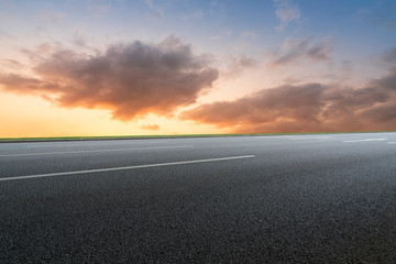 Road and Sky Landscape..