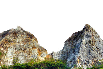 mountain isolated on white background