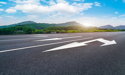 Natural Landscape of Road and Landscape Scenery..