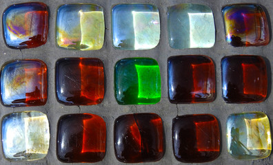 Glass colored tiles. Background. Texture.