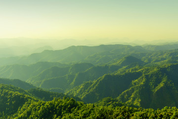 Naklejka premium Mountain view from the highest point.
