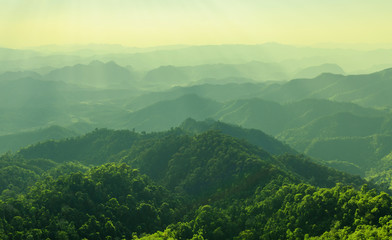 Mountain view from the highest point.