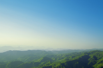 Mountain view from the highest point.