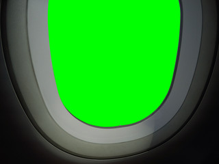 View from the window seat of a plane.