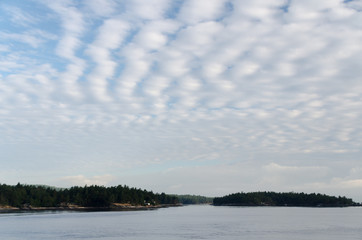 Travelling on ferry near Piers island and Lighthouse Point towards Tsawwassen terminal
