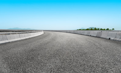 Road Pavement and Outdoor Natural Landscape..