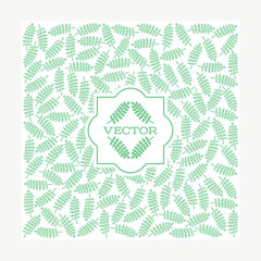 Background with floral vector leaf for decoration