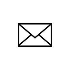 Mail icon. Envelope sign. Vector Illustration. Transparent background. Email icon