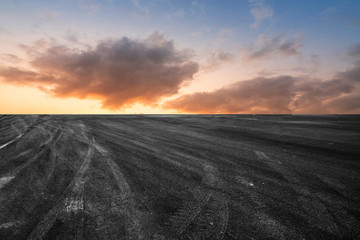 Road and Sky Landscape..