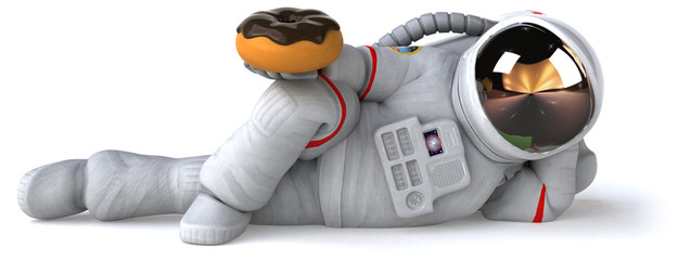 Fun astronaut - 3D Illustration © Julien Tromeur