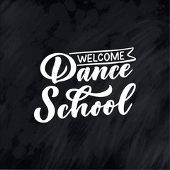 Hand drawn phrase about dance for print, logo and poster design. Lettering quote and creative concept. Vector