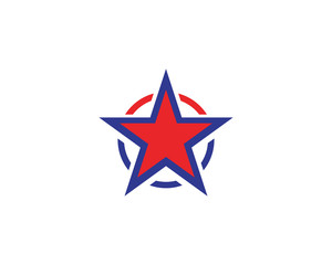 Star logo template vector icon illustration
