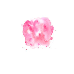 Watercolour pink wet splash
