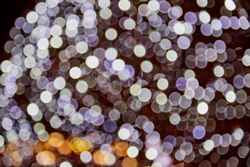 Abstract texture with light bokeh and black background