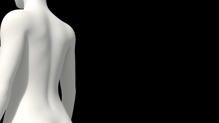 Woman body statue white naked beauty beautiful sculpture isolated figurine figure human venus art 