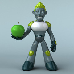 Green Robot - 3D Illustration