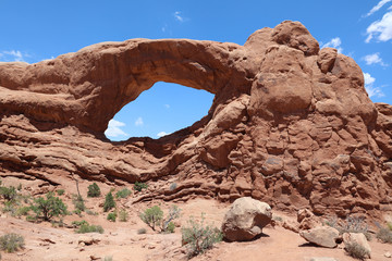 Turret Arch im Arches Nationalpark. Utah. USA