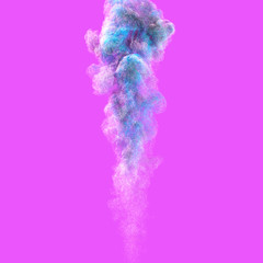 Colored smoke, fur, concept background