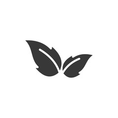 Leaf Nature icon template black color editable. Leaf Nature symbol vector sign isolated on white background. Simple logo vector illustration for graphic and web design.