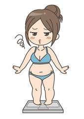 ダイエット女性・体重お悩み