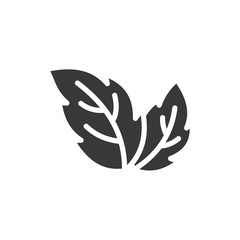 Leaf Nature icon template black color editable. Leaf Nature symbol vector sign isolated on white background. Simple logo vector illustration for graphic and web design.