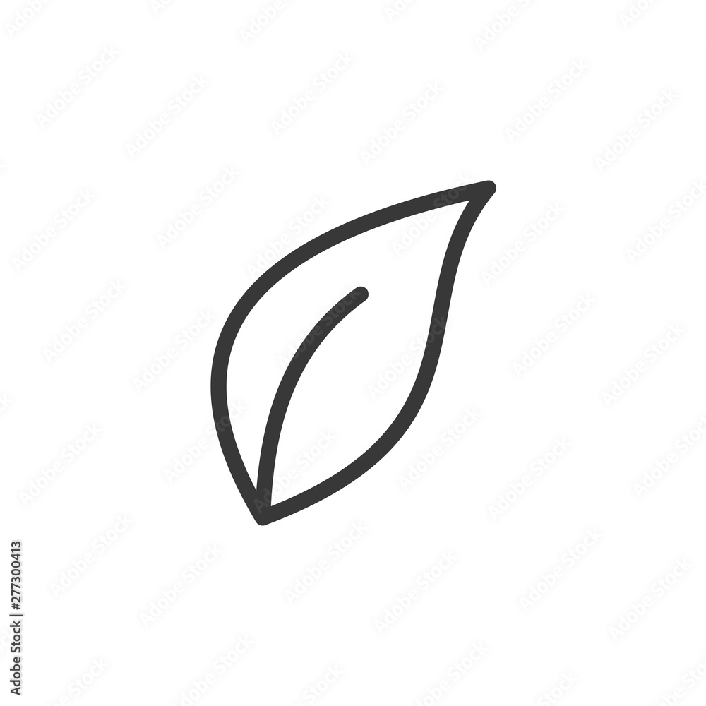 Leinwandbilder leaf nature icon template black color editable. leaf nature symbol vector sign isolated on white bac