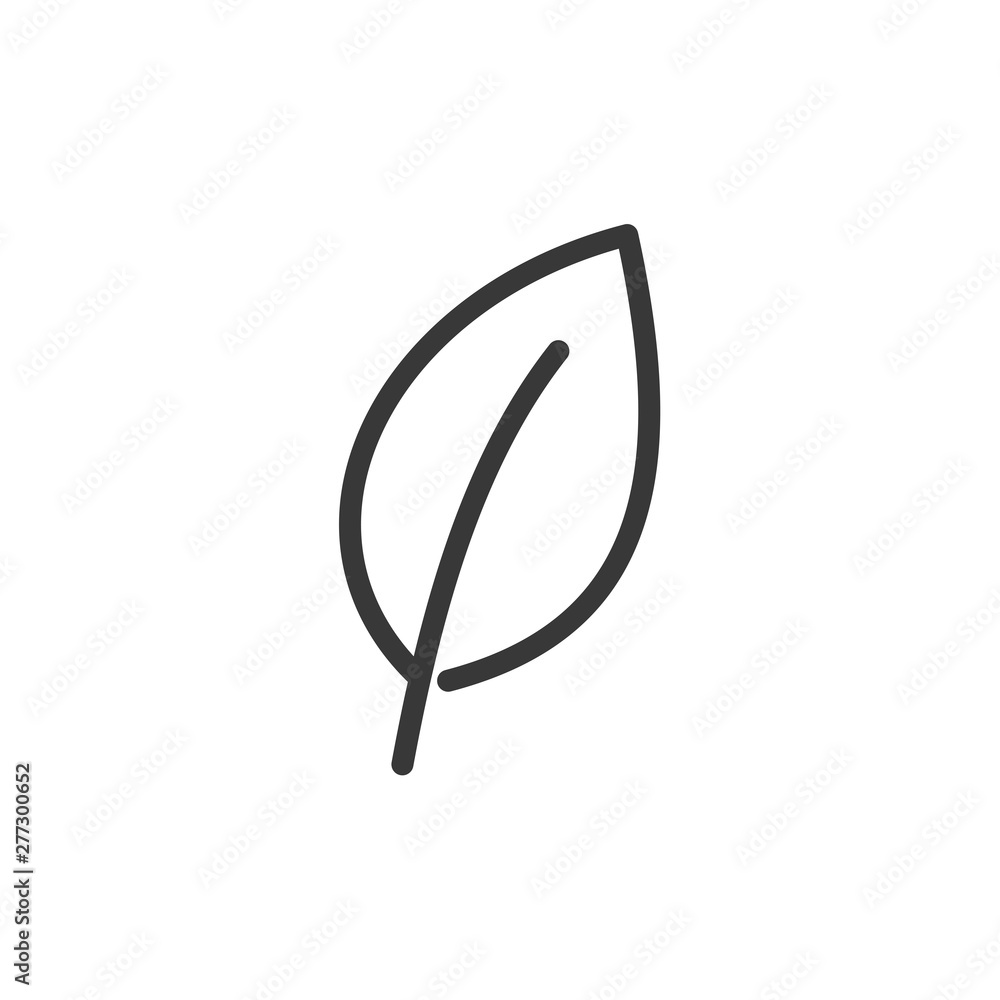 Leinwandbilder leaf nature icon template black color editable. leaf nature symbol vector sign isolated on white bac
