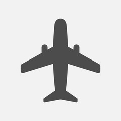 Obraz premium Airplane icon isolated on white background. Vector illustration.