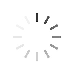 Loading icon isolated on white background. Vector illustration.