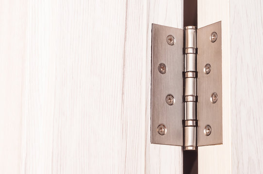 Door hinges. Hinges for wooden doors in the interior