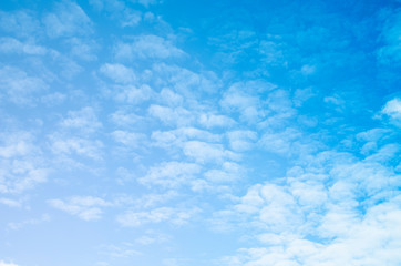 Subtle clouds of white and blue sky  