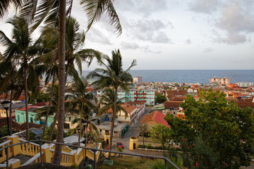 Fototapeta na wymiar Aerial view of Baracoa in Cuba
