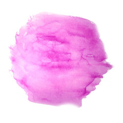 Beautiful pink texture watercolor on white background. To create texture brushes, logos, abstract patterns, background for lettering and when printing posters.