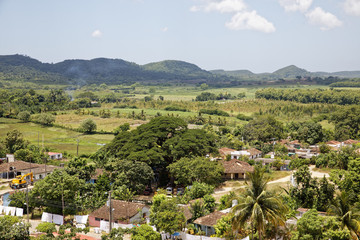 Fototapeta na wymiar Valley de los Ingenios is a series of three interconnected valleys outside of Trinidad. 