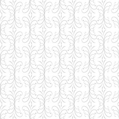 Abstract twig seamless pattern. Fashion graphic on white background design. Modern stylish abstract texture. Monochrome template for prints, textiles, wrapping, wallpaper, etc. Vector illustration.