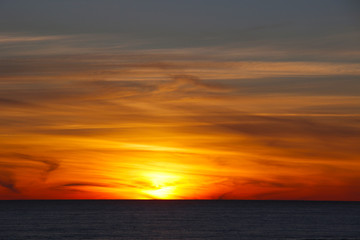 adorable sunset over the Baltic sea