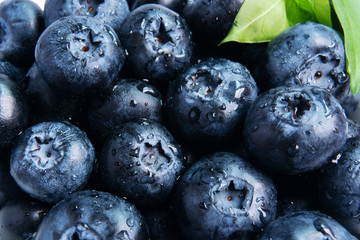 Fresh close up Blueberry Background