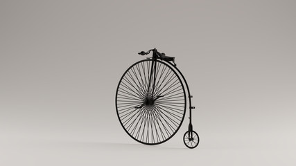 Black Penny Farthing Bicycle	