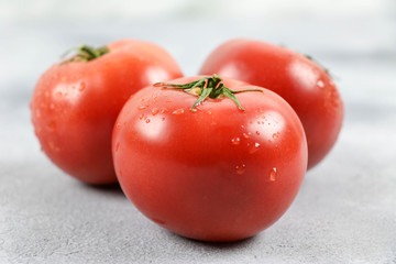 Fresh tomato and fresh vegetables